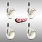 Service Caster 4 Inch 316SS Nylon Wheel Swivel 7/8 Inch Expanding Stem Caster Set Lock Brake SCC-SS316TTLEX20S414-NYS-78-4 - alternate 2